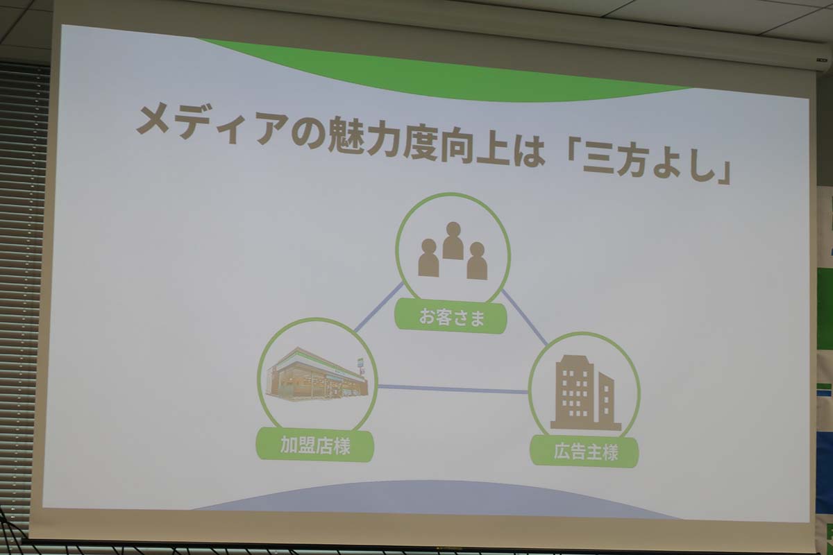 コンテンツ強化は来店客、加盟店、広告主すべてにメリット