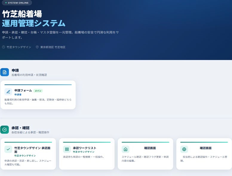 船着場の管理運営に関するDXの試験実装