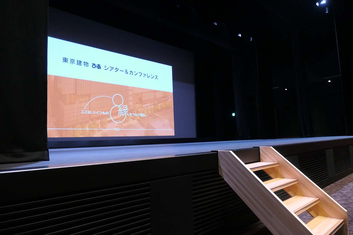 1階最前列の最端、B列4番に座ったときの視界