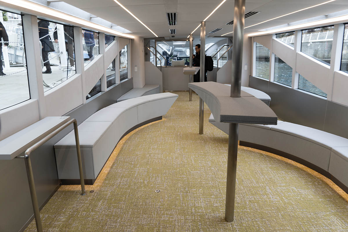 船内の様子。1月の試乗会時に撮影