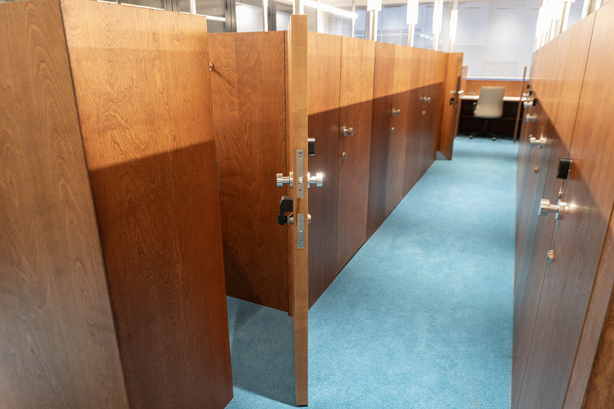 3階の1名用ブースエリア