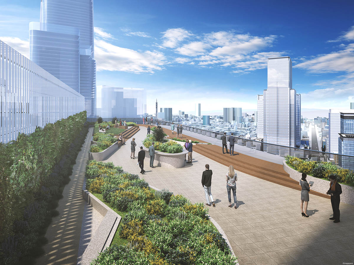 21階屋外スカイガーデンイメージ(昼景)