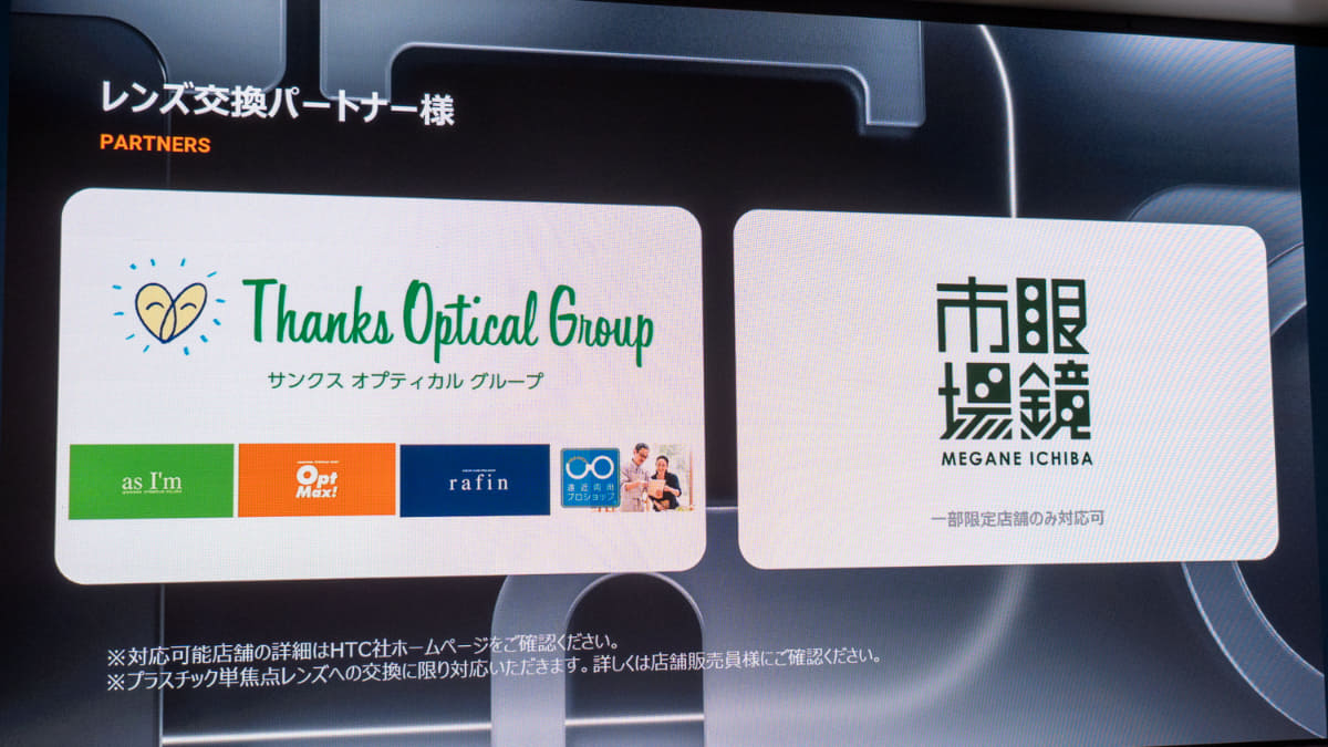 眼鏡店で度付きレンズへの交換も可能