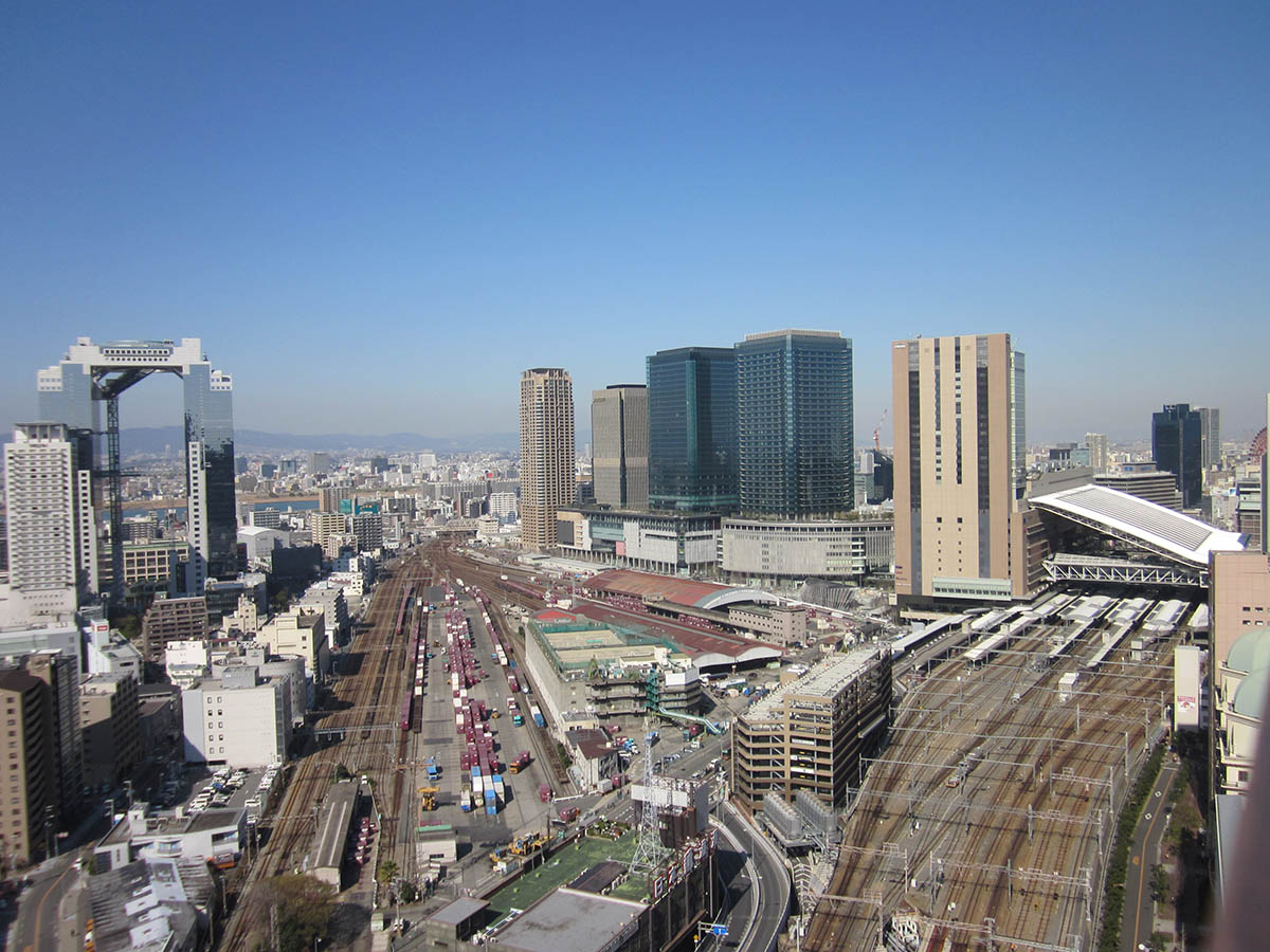 2013年当時の梅田貨物駅(提供：UR都市機構)