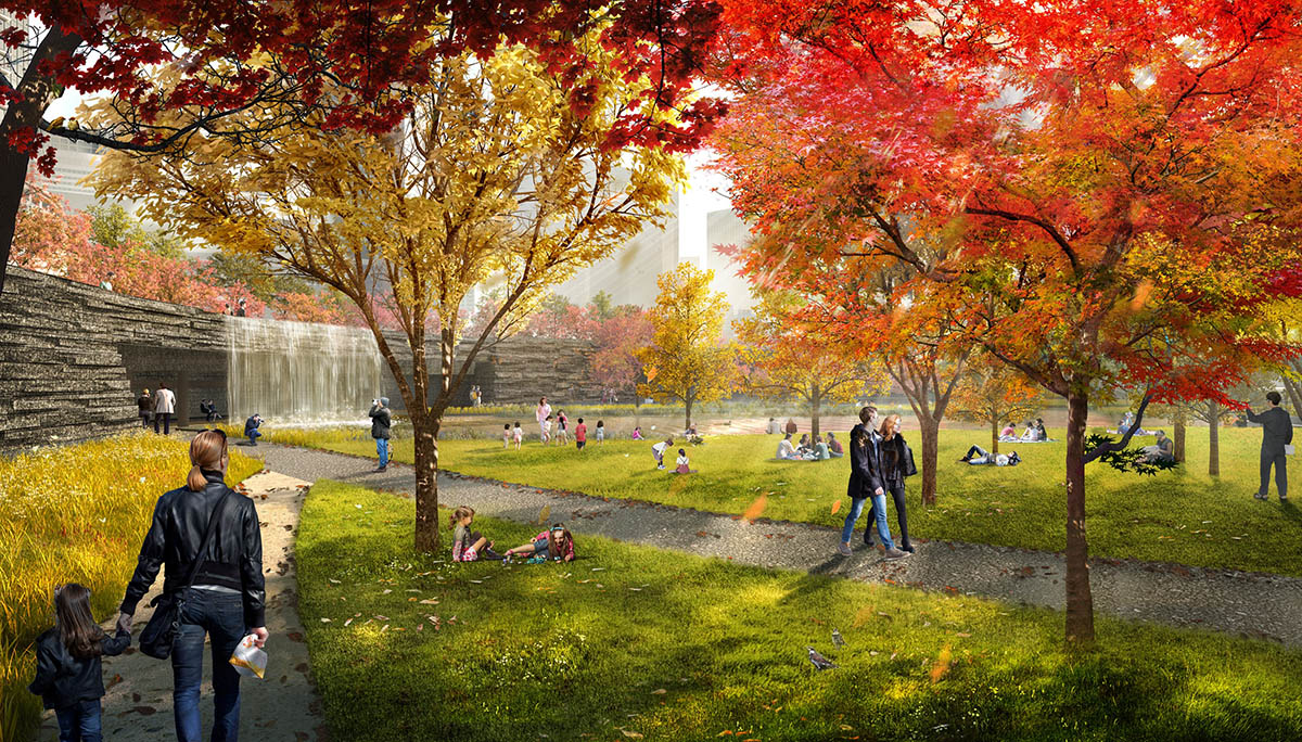 うめきたの森(提供：グラングリーン大阪開発事業者)