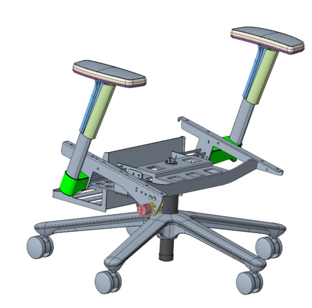 イトーキがチェア基盤構造の設計と技術協力を行なった