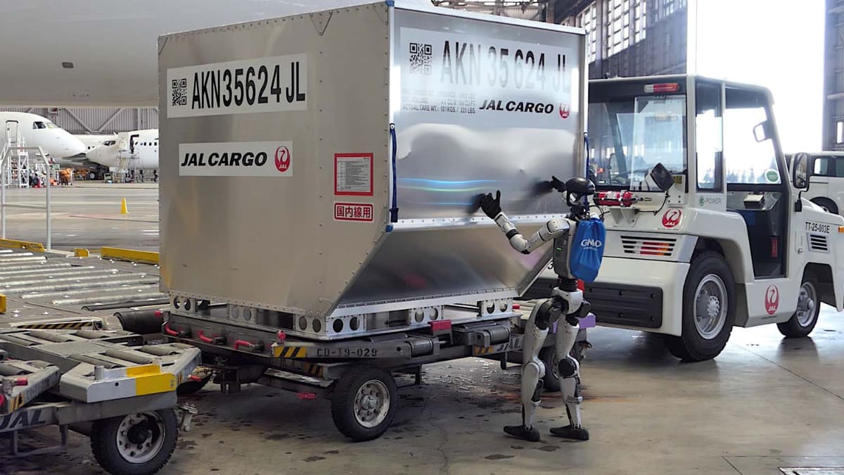 ヒューマノイドロボットが作業するイメージ