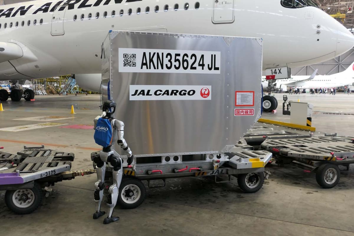 コンテナを押す作業のイメージ