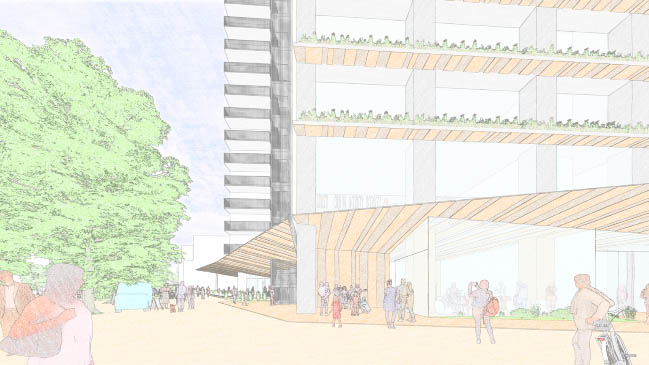 商業・オフィス等の都市機能の集積のイメージ
