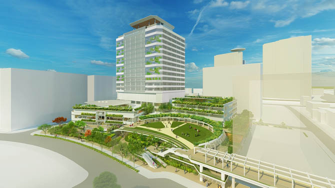 新庁舎鳥瞰イメージ