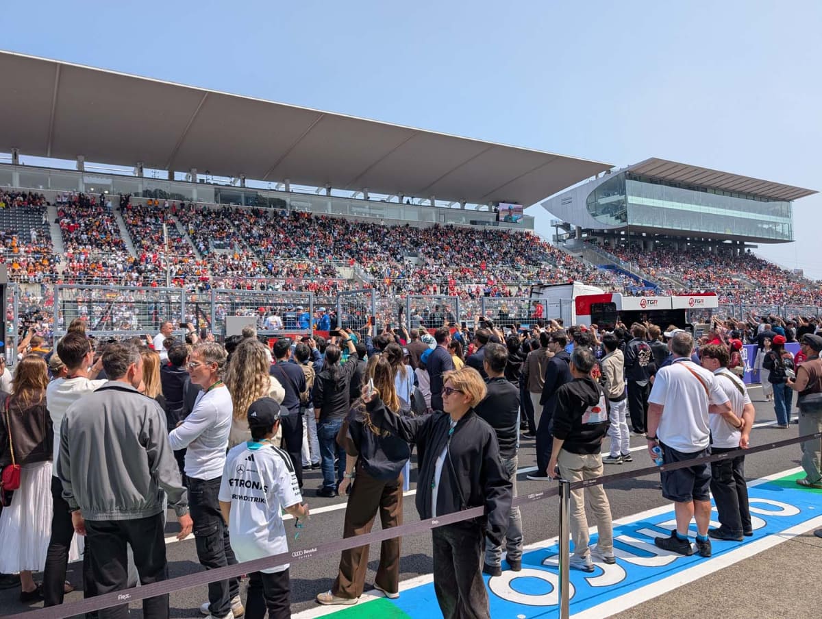 2026年3月29日に開催されたF1日本GP本戦でのピットウォークの様子