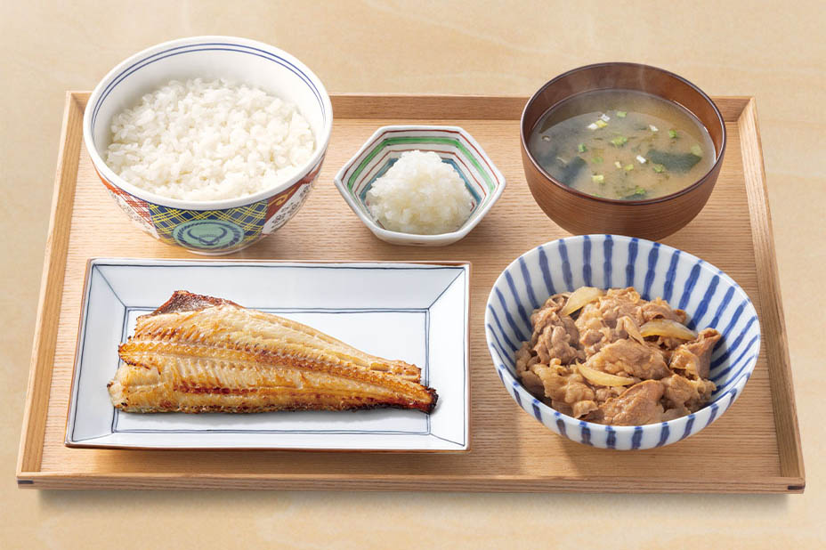 牛ほっけ定食