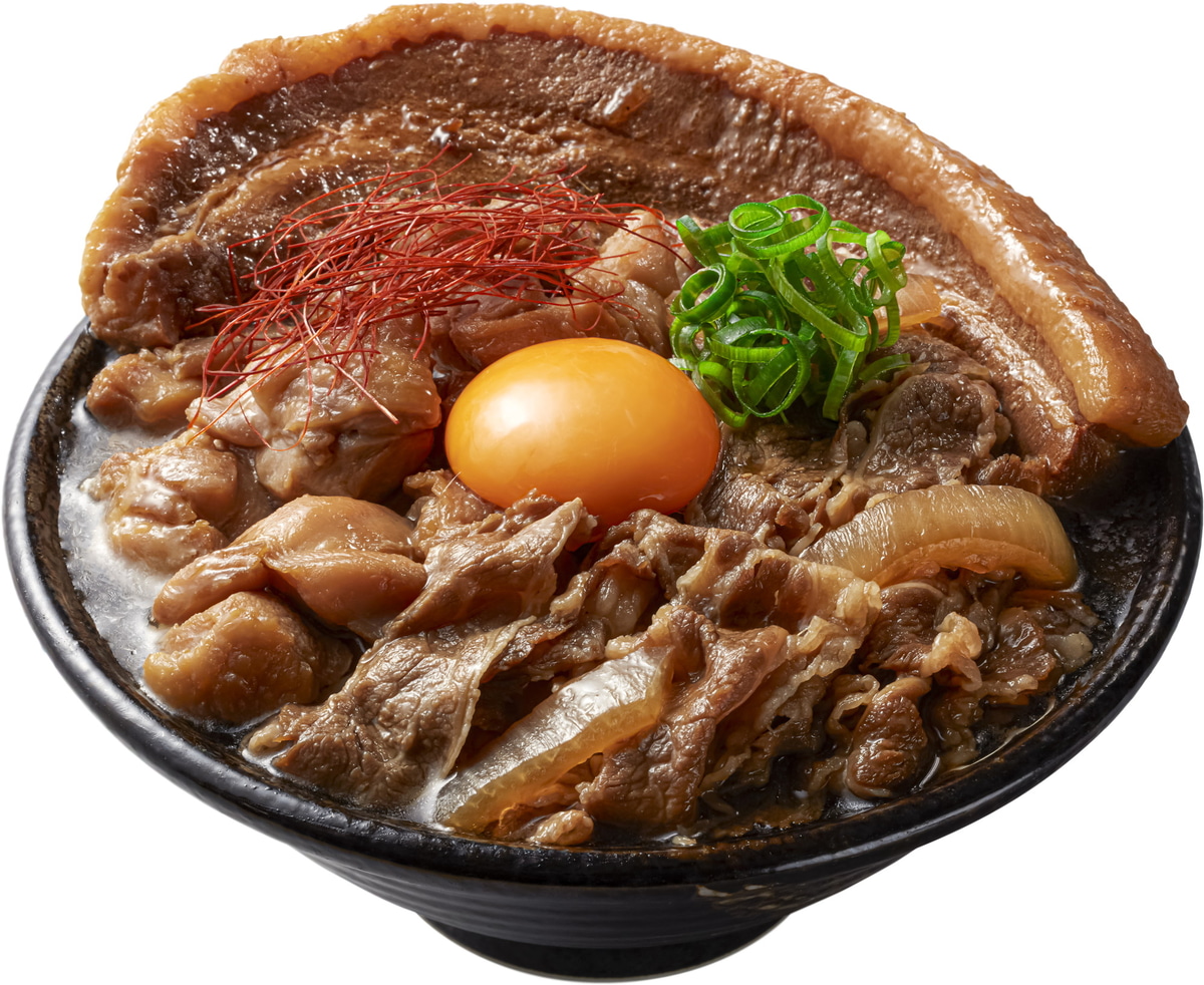 三種の煮込み肉まみれうどん