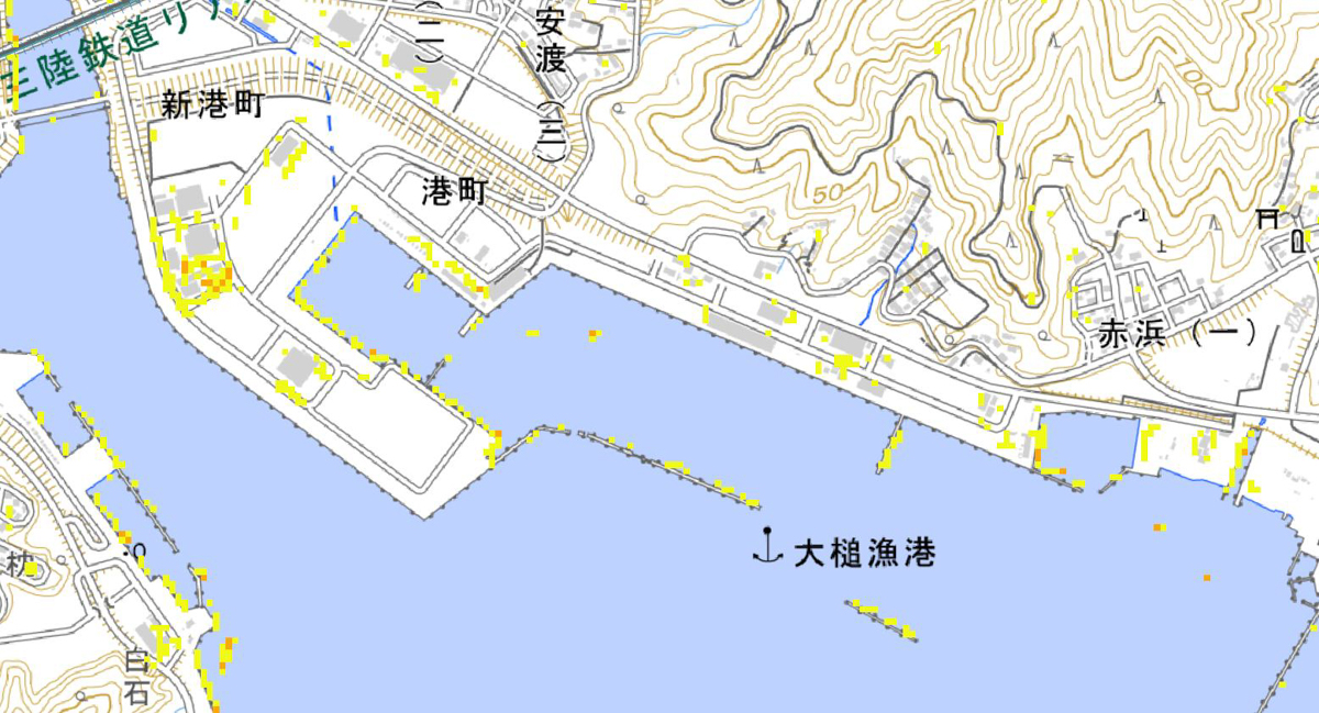 画像作成:秋山文野/Sentinel-2データ:contains modified Copernicus Sentinel data 2026/ベースマップ:地理院地図