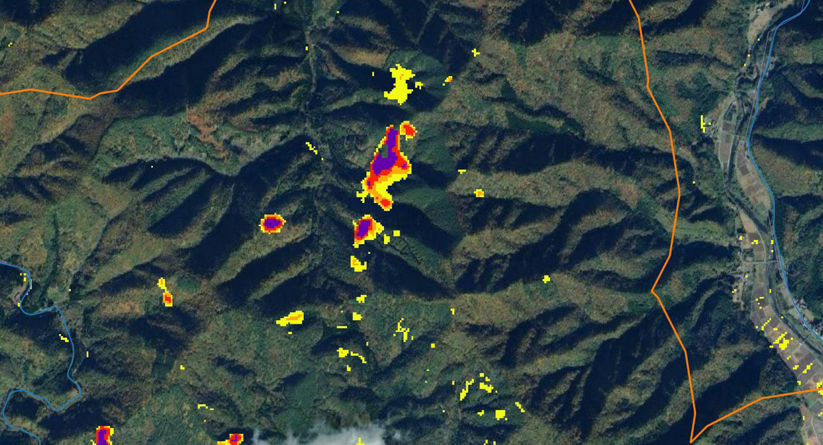 画像作成:秋山文野/Sentinel-2データ:contains modified Copernicus Sentinel data 2026/ベースマップ:Google Maps
