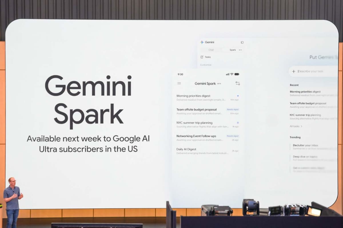 主軸となるエージェンティックAIである「Gemini Spark」