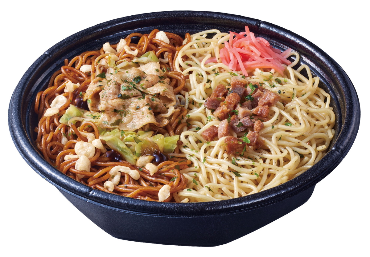 「合わせすぎ！ソース＆塩焼そば」(559円)