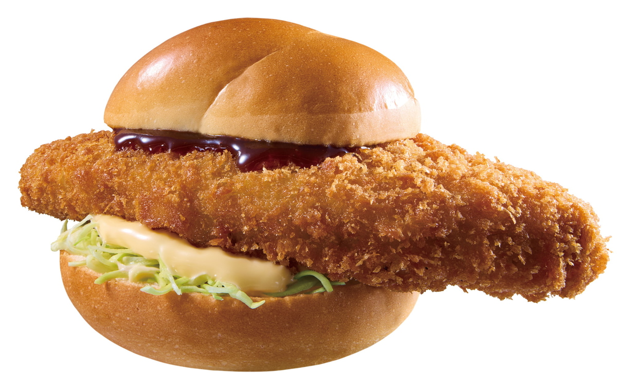 「盛りすぎ！メンチバーガー」(387円)