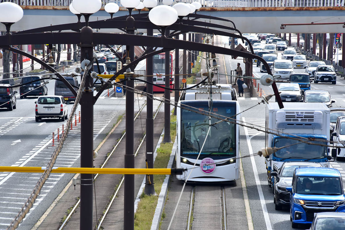 久しぶりの新型車両として豊橋に登場したT1000形