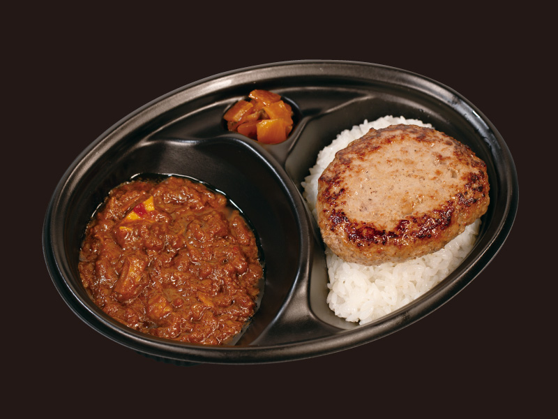 創業ビーフRichカレー×黒毛和牛ハンバーグ