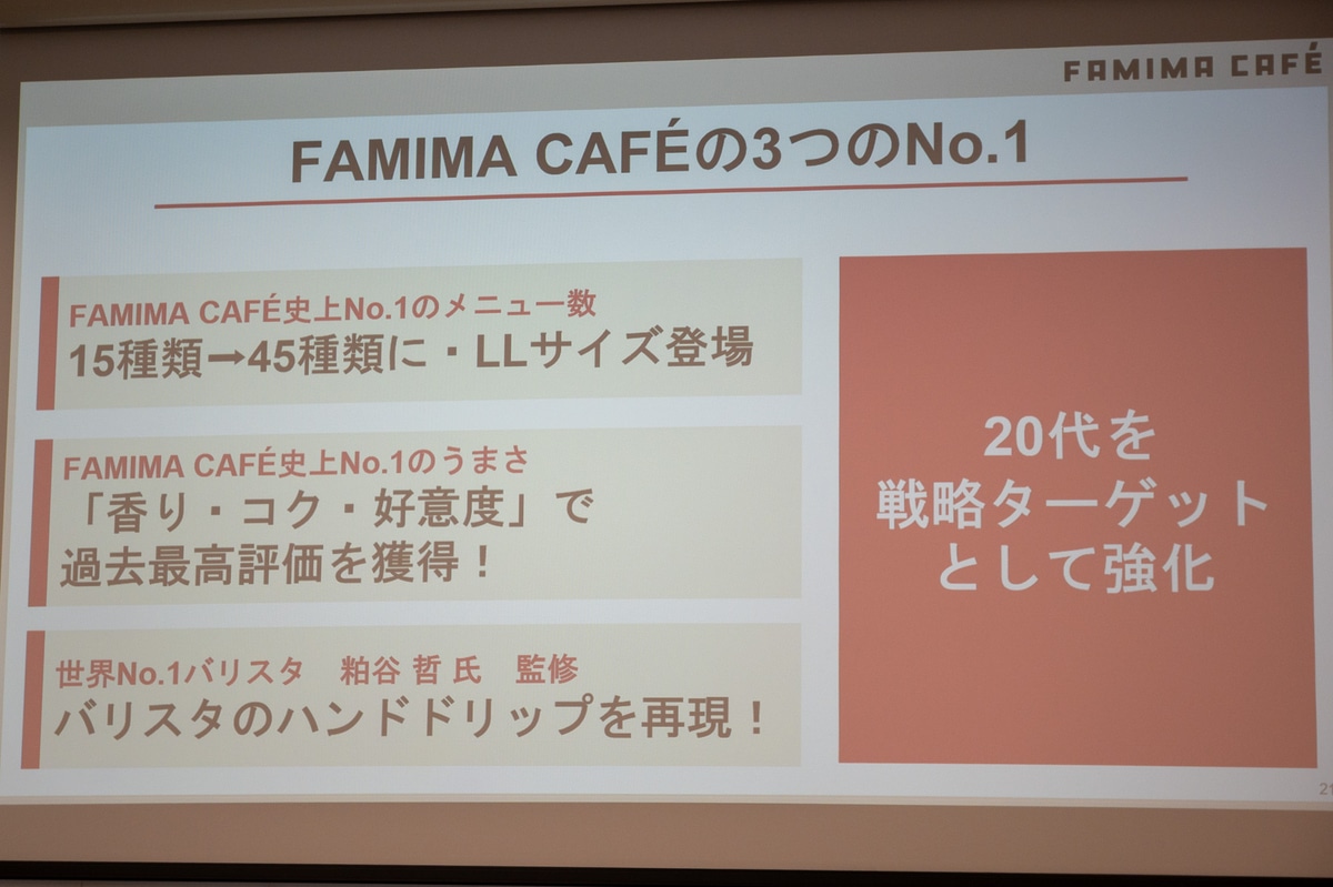 20代もターゲットにしていく
