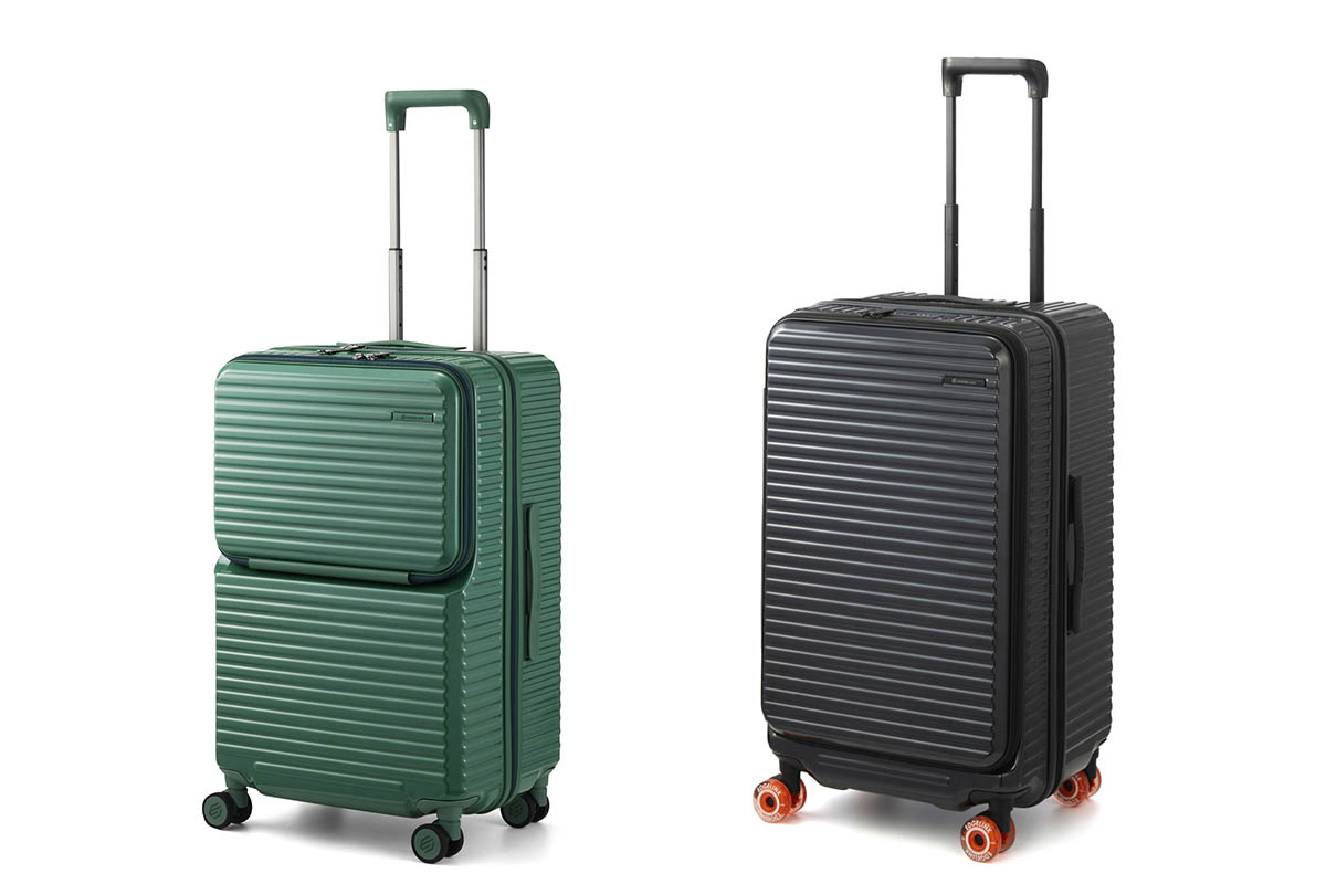 既存型64L(左)とトランク型74L(右)