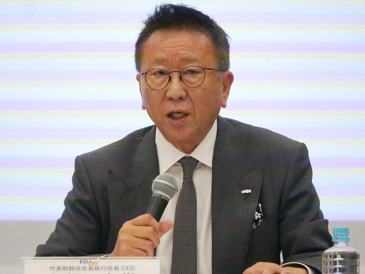 エディオン 代表取締役会長執行役員CEOの久保允誉氏