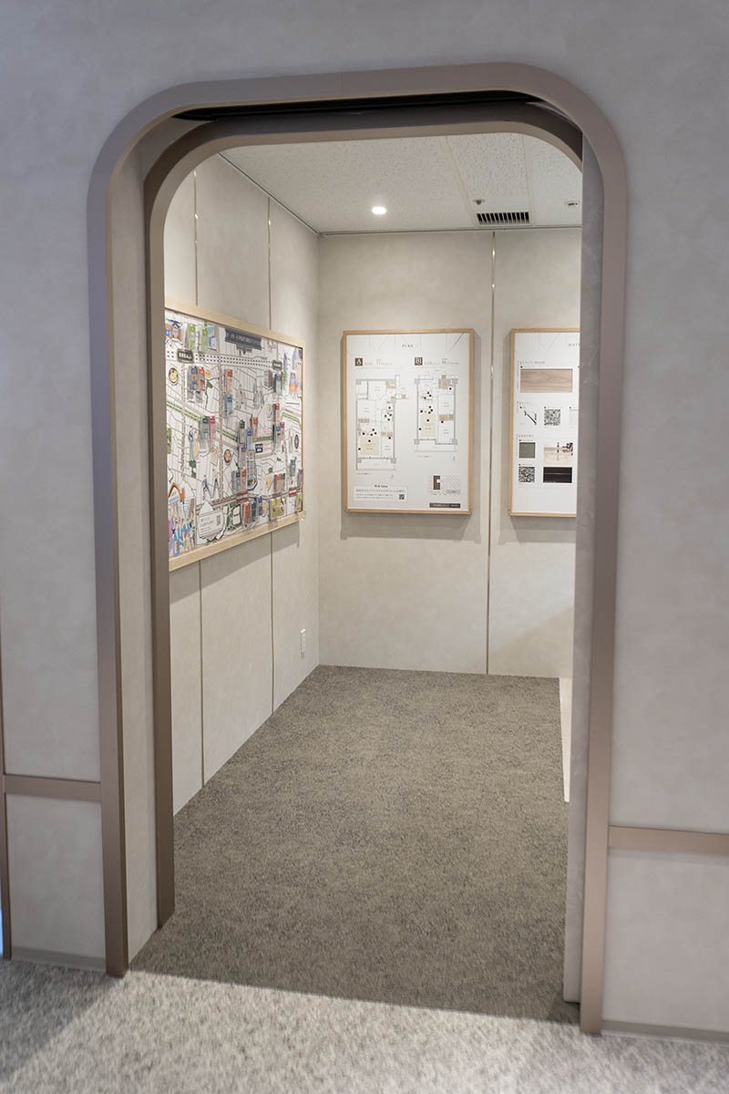 現地マップ展示スペース