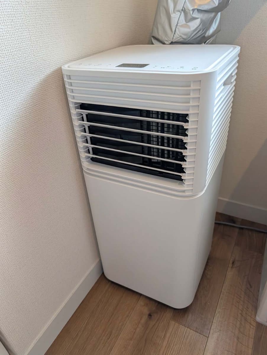 北側の部屋に初めてスポットクーラーを導入