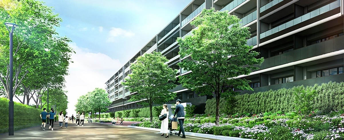 分譲マンションI工区・西千葉キャンパスパーク完成予想CG