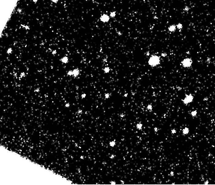 2026年6月20日から21日にかけて「はやぶさ2」が撮影した小惑星トリフネ望遠の光学航法カメラ(ONC-T)による撮影(クレジット： JAXA / 千葉工業大学 / 日本スペースガード協会)