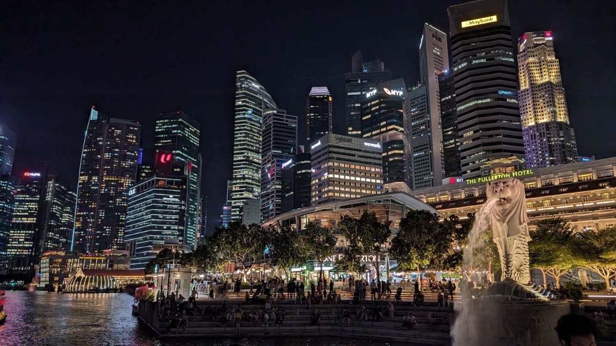 シンガポールの夜景