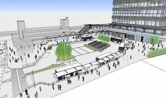 南口駅前広場イメージ