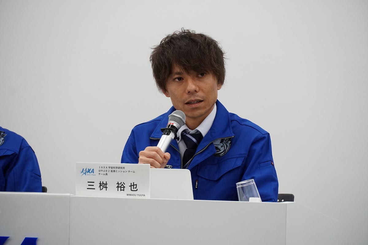 ミッション成果を報告する三桝裕也チーム長(撮影:秋山文野)