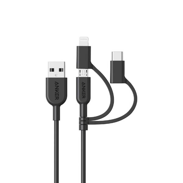 USBケーブル Anker PowerLine II 3-in-1 ケーブル 0.9m：2,290円