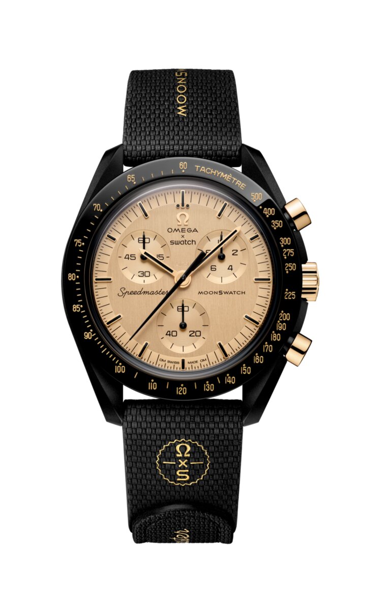 MoonSwatch「MISSION TO THE MOON 1969」(SSX01B700)、500CHF。限定1969本