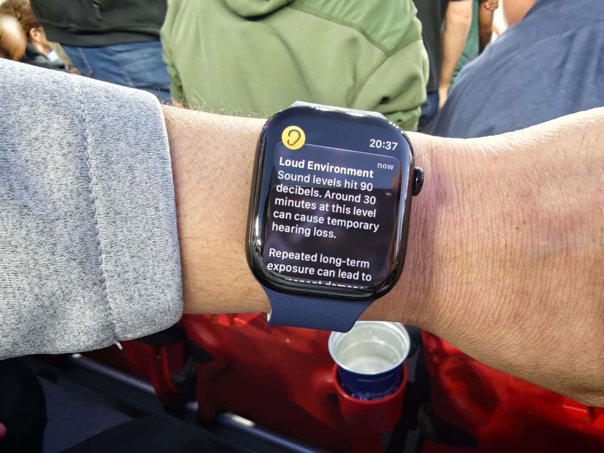 Apple Watchでは、騒音レベルを含めた多彩な情報を提示