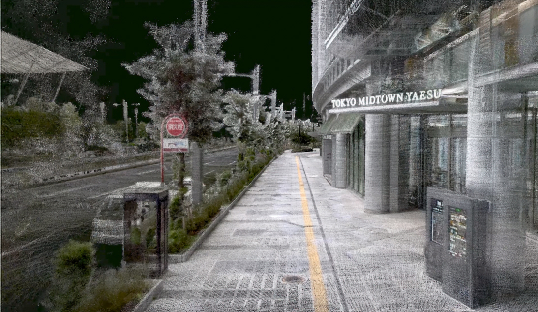 デジタルツインにより再現された東京ミッドタウン八重洲(出典:三井不動産)