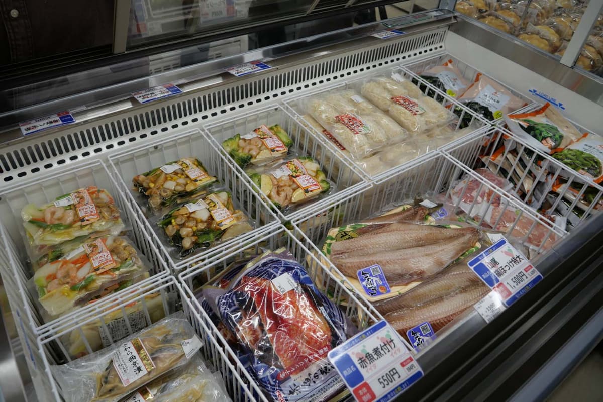 魚は冷凍物を中心に用意