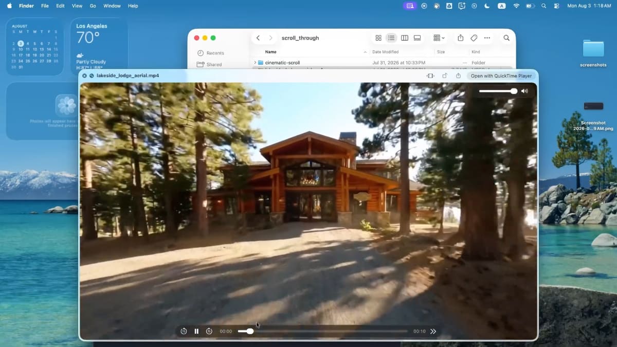 Muse Codeを使用し、動画から別荘のマーケティングおよび予約ページを生成するデモ
