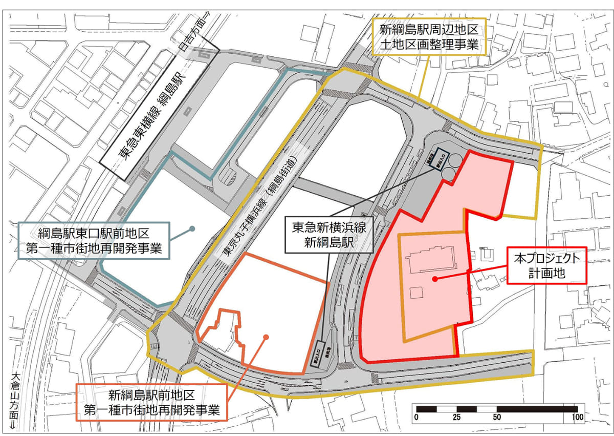 新綱島駅周辺地区土地区画整理事業