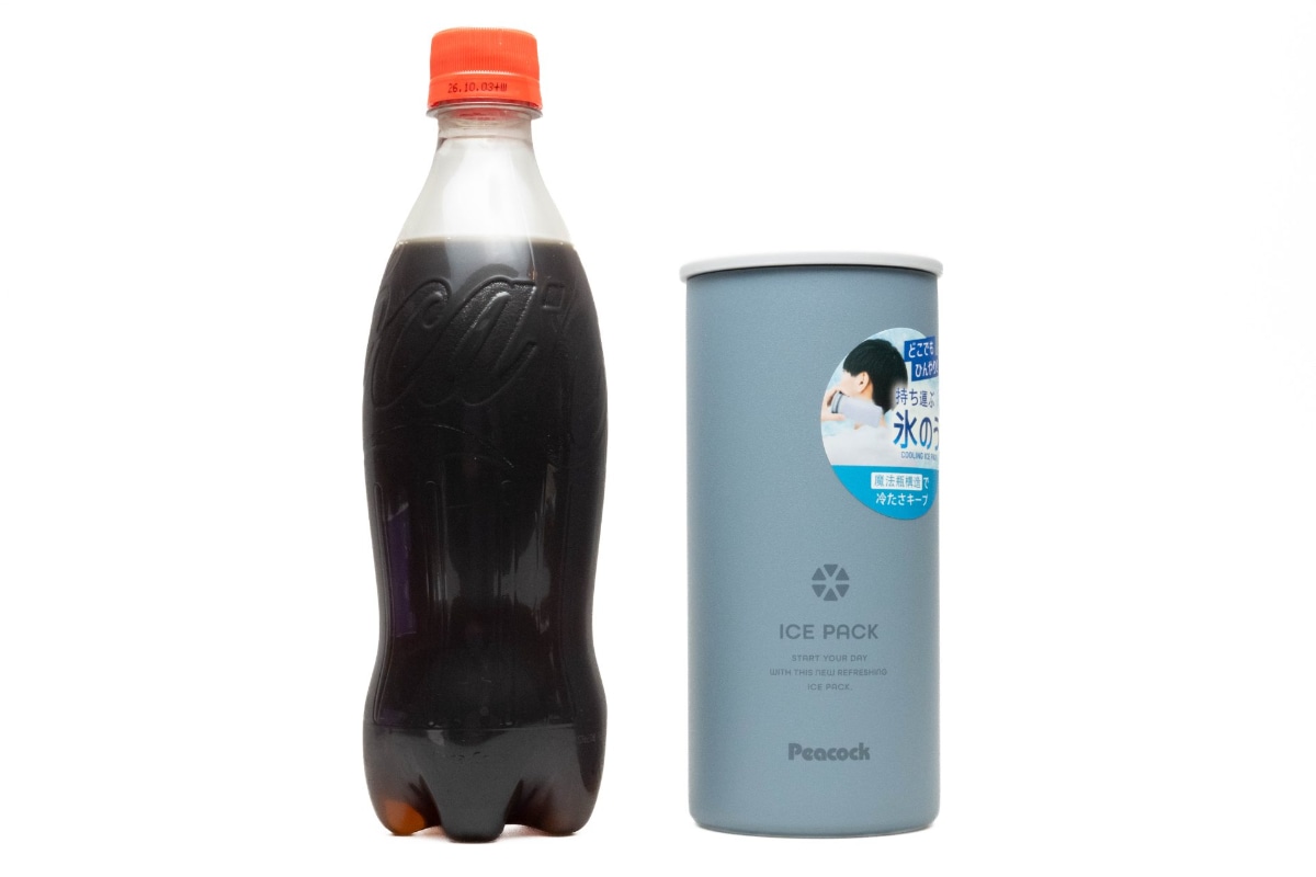 500mlペットボトルに近いサイズ感。カバンに入れて持ち運びやすいサイズです。