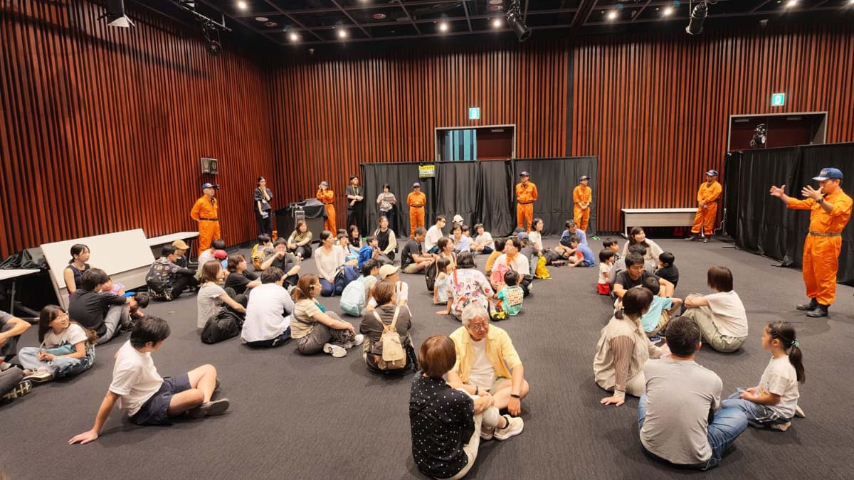 「中野セントラルパーク」にて開催された「体感型防災アトラクション」