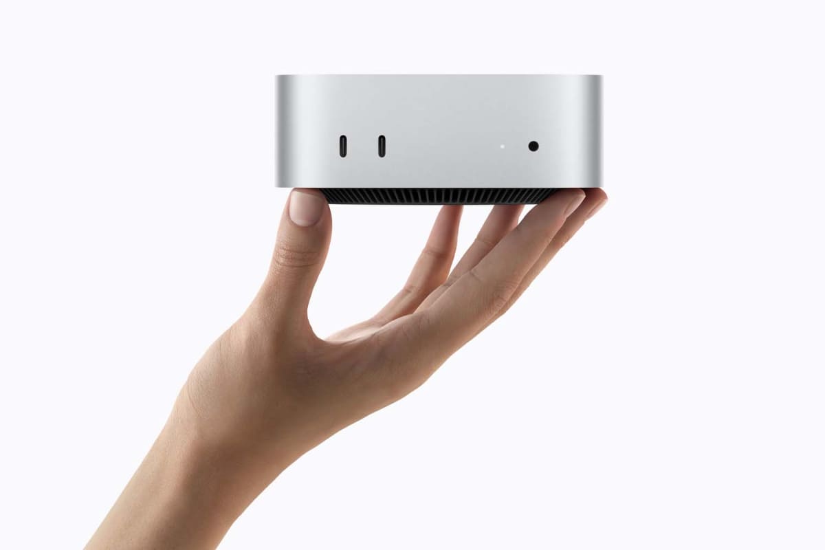 新しいMac mini。中身は変わったがデザインは同じ