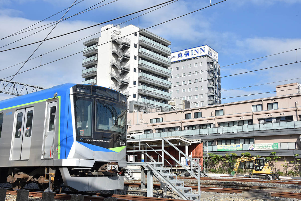 岩槻駅で留置されていた東武鉄道の80000系は、2025年3月にデビュー