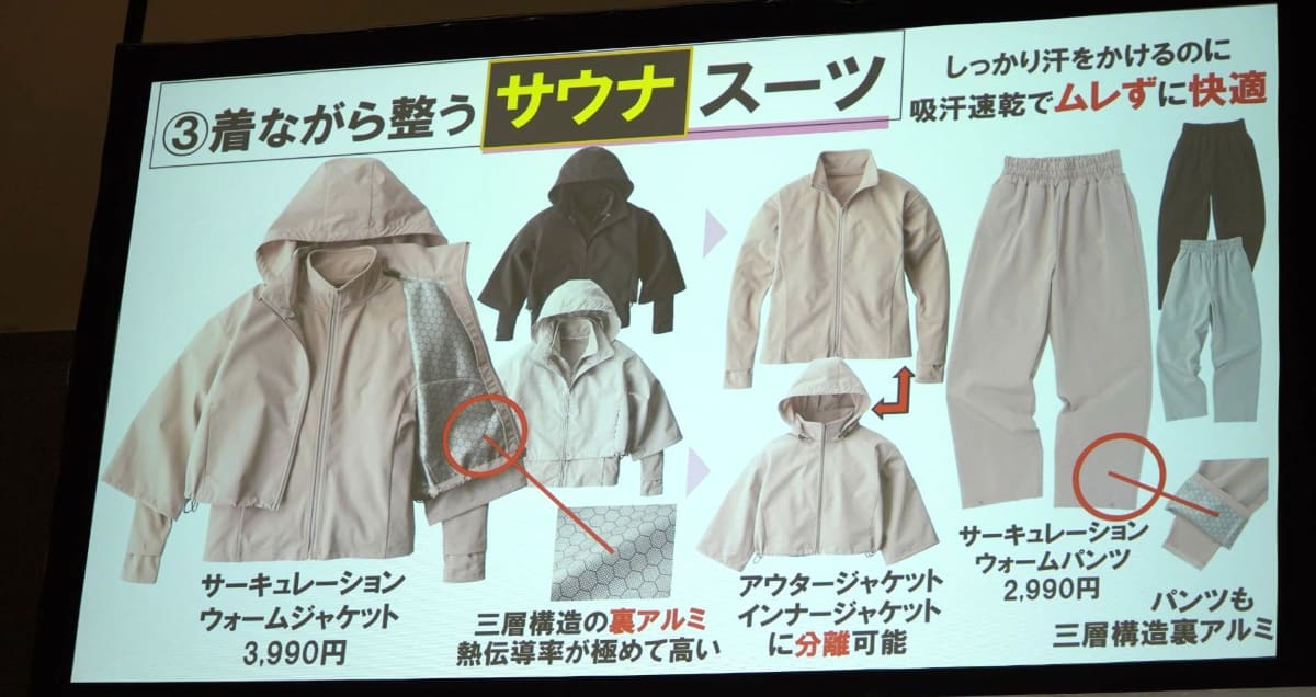 サーキュレーションウォームジャケット(3,990円)
