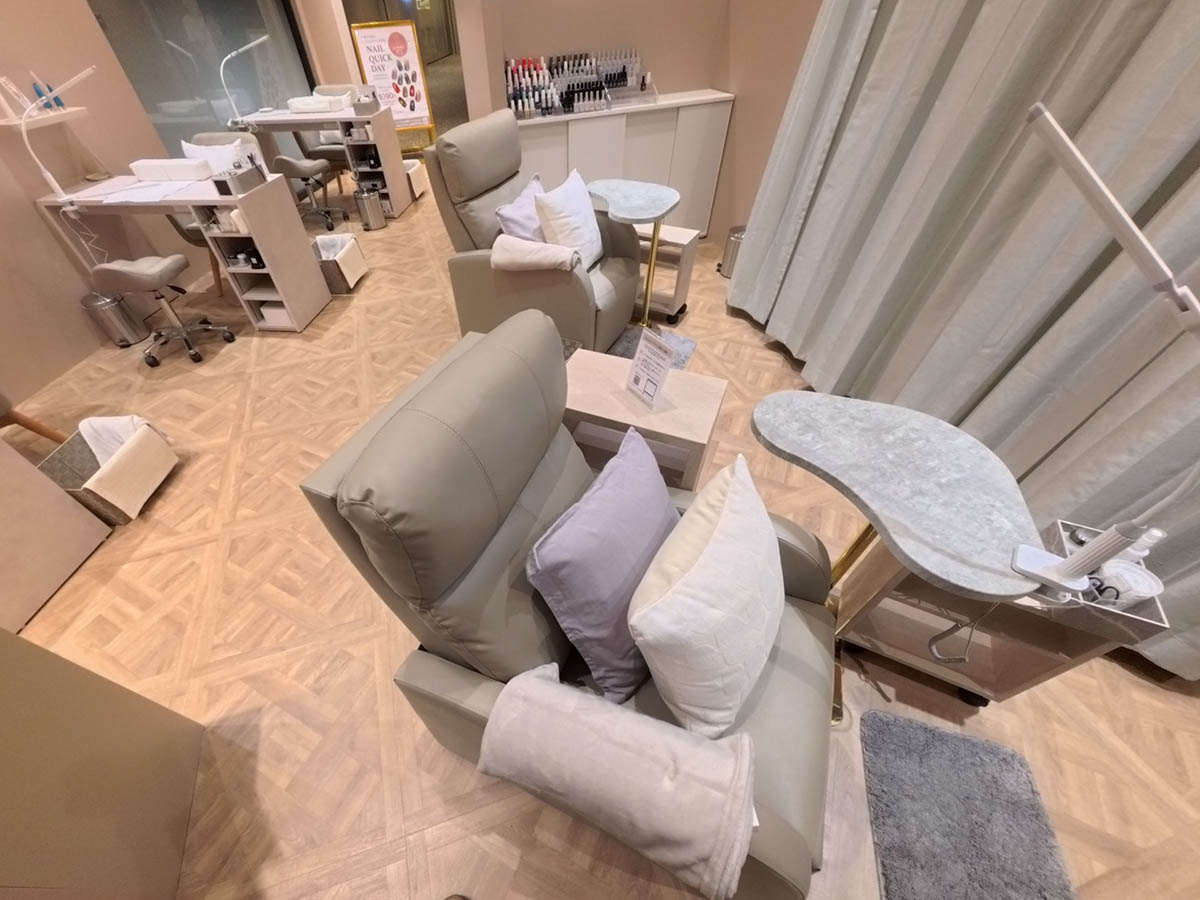 SPANAILの店内。爪のケアで訪れる男性も少なくないそうだ