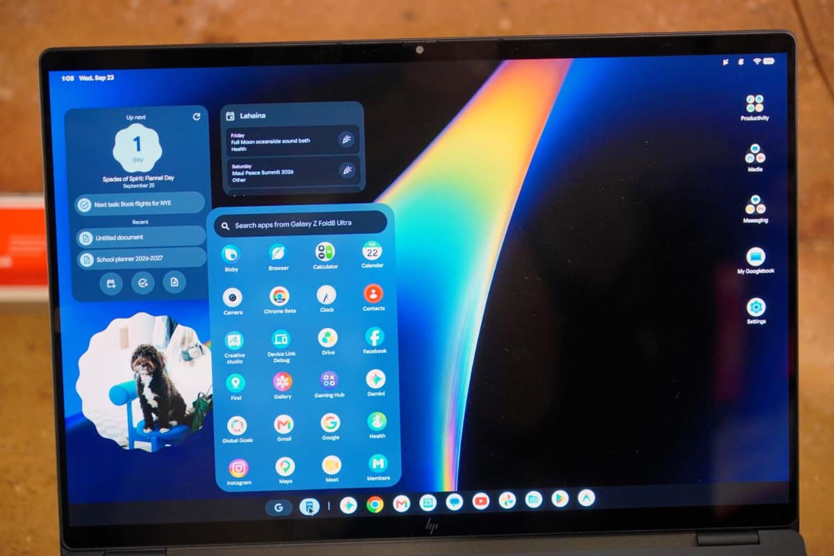 連携しているAndroid側のアプリを直接開くことができる