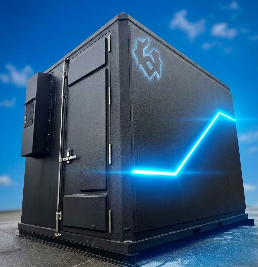 シェルター型 コンテナデータセンターイメージ