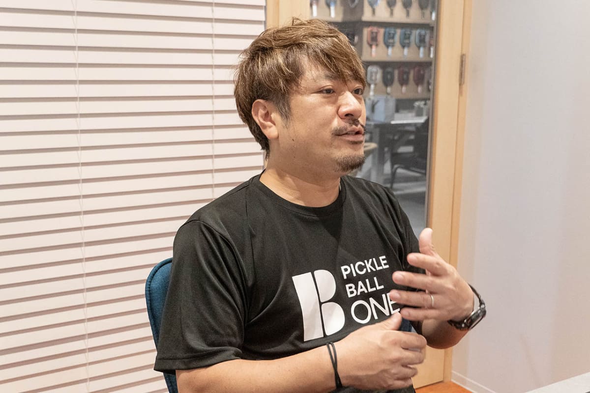 ピックルボールを始めるなら初心者体験会にぜひ参加して欲しい、と山本さん